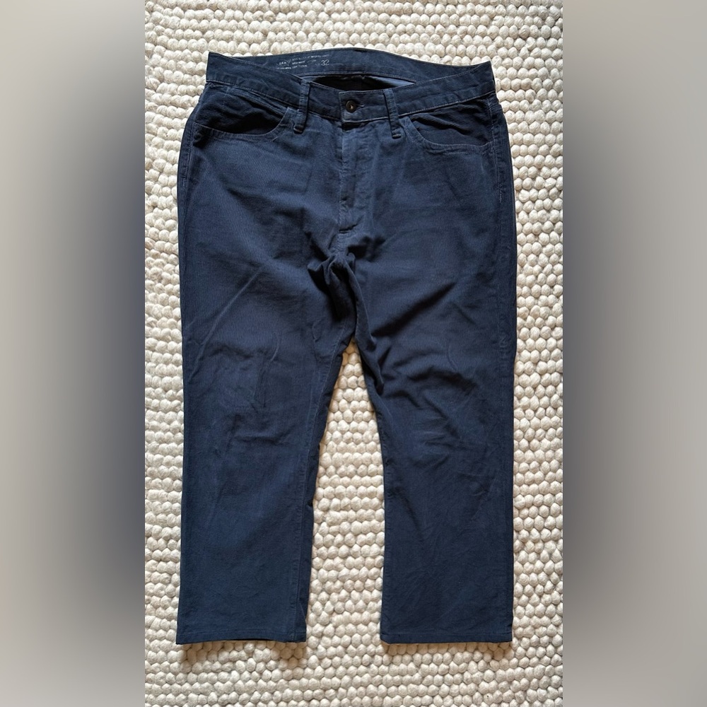 Save Khaki United - Navy Corduroy Pants - 32 (Short Inseam)